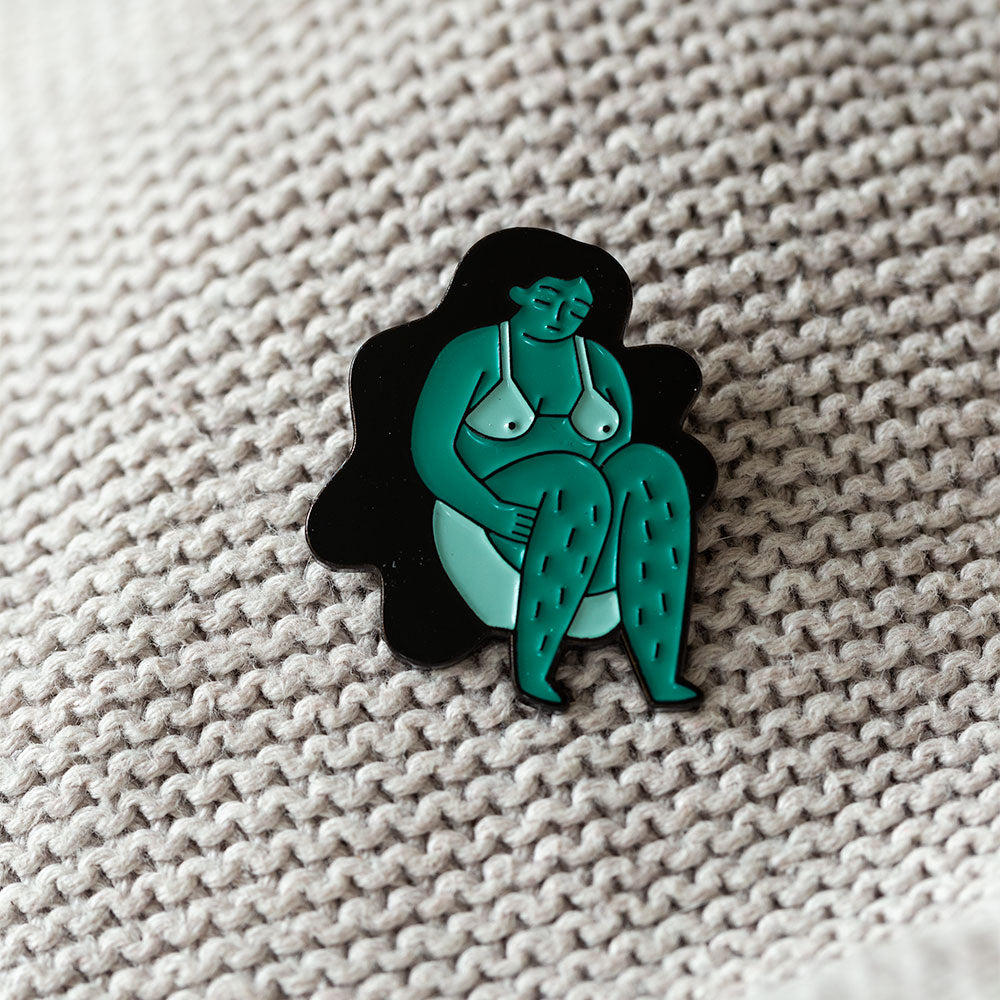 PIN GIRL TEAL